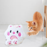 Maxbell Soft Plush Cat Catnip Toy Kitten Small Animal Doll Pillow Promote Exercise 9.5x10.5cm White