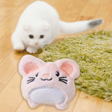 Maxbell Soft Plush Cat Catnip Toy Kitten Small Animal Doll Pillow Promote Exercise 10x9.5cm Rat