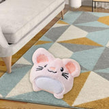 Maxbell Soft Plush Cat Catnip Toy Kitten Small Animal Doll Pillow Promote Exercise 10x9.5cm Rat