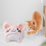 Maxbell Soft Plush Cat Catnip Toy Kitten Small Animal Doll Pillow Promote Exercise 10x9.5cm Rat