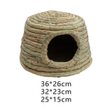 Maxbell Rabbit Grass House Stable Playhouse Nest Straw Shelter for Canary Ferret Large
