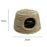 Maxbell Rabbit Grass House Stable Playhouse Nest Straw Shelter for Canary Ferret Small