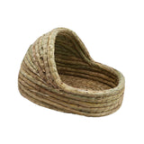 Maxbell Hand Woven Rabbit Grass House Bed Hut Straw Hamster Nest for Bunny Mice 35cmx23cm
