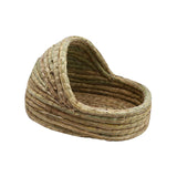 Maxbell Hand Woven Rabbit Grass House Bed Hut Straw Hamster Nest for Bunny Mice 35cmx23cm