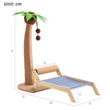 Maxbell Cat Scratching Post Bed Grind Claws Coconut Tree Decorative Kitty Scratcher With Sisal Roller