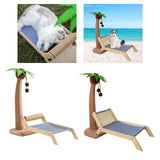 Maxbell Cat Scratching Post Bed Grind Claws Coconut Tree Decorative Kitty Scratcher With Sisal Roller