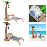 Maxbell Cat Scratching Post Bed Grind Claws Coconut Tree Decorative Kitty Scratcher With Sisal Roller