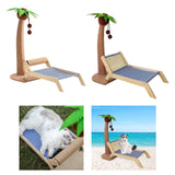 Maxbell Cat Scratching Post Bed Grind Claws Coconut Tree Decorative Kitty Scratcher With Sisal Roller