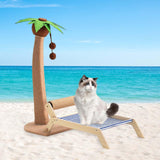 Maxbell Cat Scratching Post Bed Grind Claws Coconut Tree Decorative Kitty Scratcher With Sisal Roller