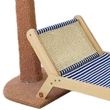 Maxbell Cat Scratching Post Bed Grind Claws Coconut Tree Decorative Kitty Scratcher With Sisal Mat