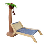 Maxbell Cat Scratching Post Bed Grind Claws Coconut Tree Decorative Kitty Scratcher With Sisal Mat