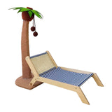 Maxbell Cat Scratching Post Bed Grind Claws Coconut Tree Decorative Kitty Scratcher With Sisal Mat