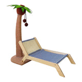 Maxbell Cat Scratching Post Bed Grind Claws Coconut Tree Decorative Kitty Scratcher With Sisal Mat
