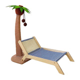 Maxbell Cat Scratching Post Bed Grind Claws Coconut Tree Decorative Kitty Scratcher With Sisal Mat