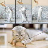 Maxbell Funny Cat Teaser Wand Cat Exercise for Cats Pet Supplies Kittens Training Mouse
