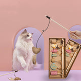 Maxbell Funny Cat Teaser Wand Cat Exercise for Cats Pet Supplies Kittens Training Mouse
