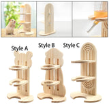 Maxbell Hamster Water Bottle Stand Adjustable Rabbit Drinker Holder for Hedgehog Style A