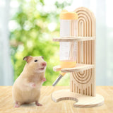 Maxbell Hamster Water Bottle Stand Adjustable Rabbit Drinker Holder for Hedgehog Style C