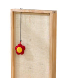 Maxbell Sisal Cat Scratcher Cat Scratch Pad Wood Frame and Base Floor Use Accessory White