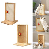 Maxbell Sisal Cat Scratcher Cat Scratch Pad Wood Frame and Base Floor Use Accessory White