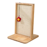 Maxbell Sisal Cat Scratcher Cat Scratch Pad Wood Frame and Base Floor Use Accessory White
