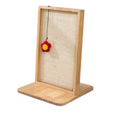Maxbell Sisal Cat Scratcher Cat Scratch Pad Wood Frame and Base Floor Use Accessory White