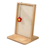 Maxbell Sisal Cat Scratcher Cat Scratch Pad Wood Frame and Base Floor Use Accessory White