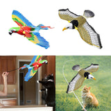 Maxbell Simulation Bird Interactive Cat Toy Exerciser Educational Toys Flying Birds Parrot