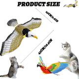 Maxbell Simulation Bird Interactive Cat Toy Exerciser Educational Toys Flying Birds Parrot