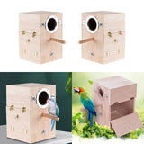 Maxbell Parrot Breeding Box Parakeet Nesting Box Bird House Hatching for Lovebirds Left Hanging