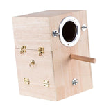 Maxbell Parrot Breeding Box Parakeet Nesting Box Bird House Hatching for Lovebirds Left Hanging