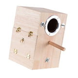 Maxbell Parrot Breeding Box Parakeet Nesting Box Bird House Hatching for Lovebirds Left Hanging