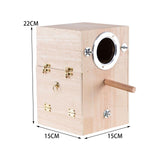 Maxbell Parrot Breeding Box Parakeet Nesting Box Bird House Hatching for Lovebirds Left Hanging