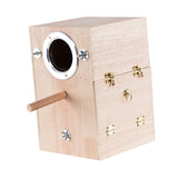 Maxbell Parrot Breeding Box Parakeet Nesting Box Bird House Hatching for Lovebirds Right Hanging