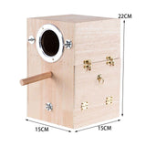 Maxbell Parrot Breeding Box Parakeet Nesting Box Bird House Hatching for Lovebirds Right Hanging