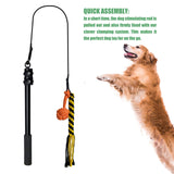 Maxbell Extendable Teaser Wand Pet Teasing Pole Retractable for Entertainment