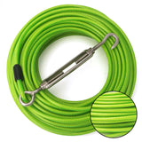 Maxbell Dog Tie Out Cable with 360 Degree Swivel Metal Hook Portable for Running Light Green