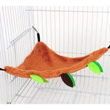 Maxbell Plush Hamster Hammock Leaf Hanging Tunnel Cage for Ferret Squirrel Parrot