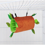 Maxbell Plush Hamster Hammock Leaf Hanging Tunnel Cage for Ferret Squirrel Parrot