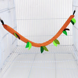 Maxbell Plush Hamster Hammock Leaf Hanging Tunnel Cage for Ferret Squirrel Parrot