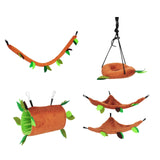 Maxbell Plush Hamster Hammock Leaf Hanging Tunnel Cage for Ferret Squirrel Parrot