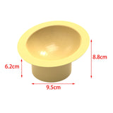 Maxbell Portable Raised Cat Bowl Neck Protection Pet Feeding Bowl Food Container Yellow