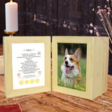 Maxbell Wood Pet Urn Loss of Dog or Cat Casket Funeral Remembrance Souvenir Gifts Light Wood