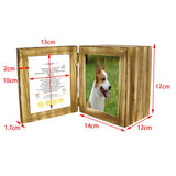 Maxbell Wood Pet Urn Loss of Dog or Cat Casket Funeral Remembrance Souvenir Gifts Dark Wood