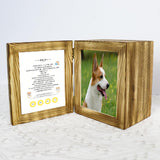 Maxbell Wood Pet Urn Loss of Dog or Cat Casket Funeral Remembrance Souvenir Gifts Dark Wood