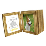 Maxbell Wood Pet Urn Loss of Dog or Cat Casket Funeral Remembrance Souvenir Gifts Dark Wood