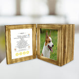 Maxbell Wood Pet Urn Loss of Dog or Cat Casket Funeral Remembrance Souvenir Gifts Dark Wood