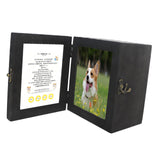 Maxbell Wood Pet Urn Loss of Dog or Cat Casket Funeral Remembrance Souvenir Gifts Black