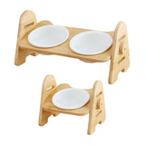 Maxbell Cat Dog Bowl Raised Drinking Feeding Dish Tilted Elevated Pet Food Feeder Single Bowl