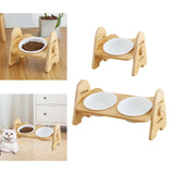 Maxbell Cat Dog Bowl Raised Drinking Feeding Dish Tilted Elevated Pet Food Feeder Single Bowl
